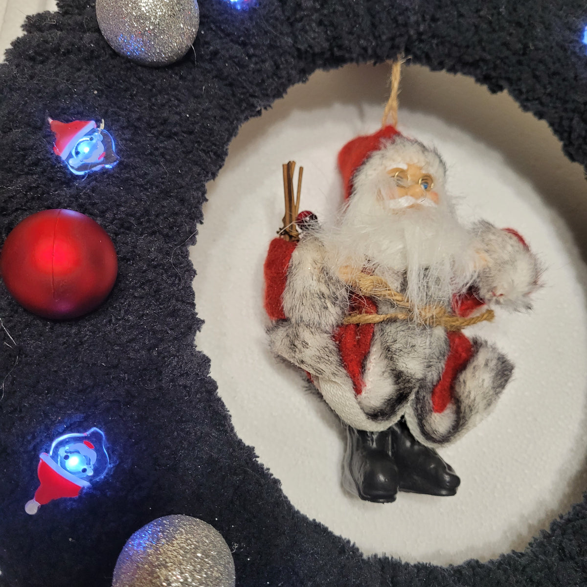 Santa’s Winter Glow Christmas Wreath