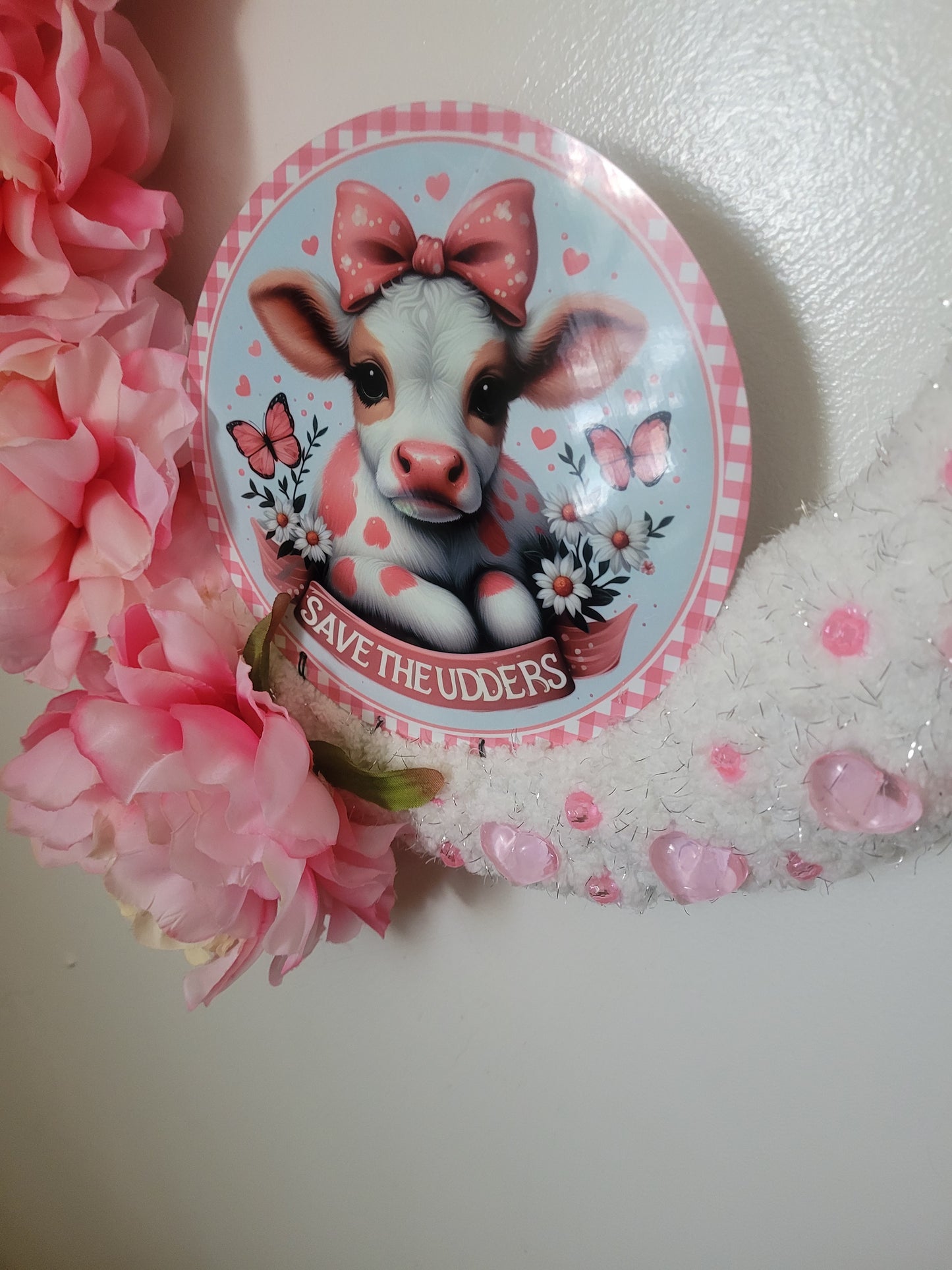 Save the Udders Breast Cancer Wreath