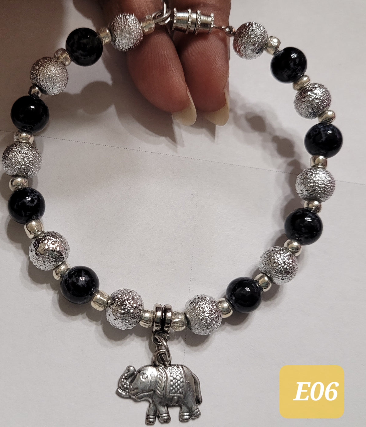 Silver Plated Elephant Bracelet