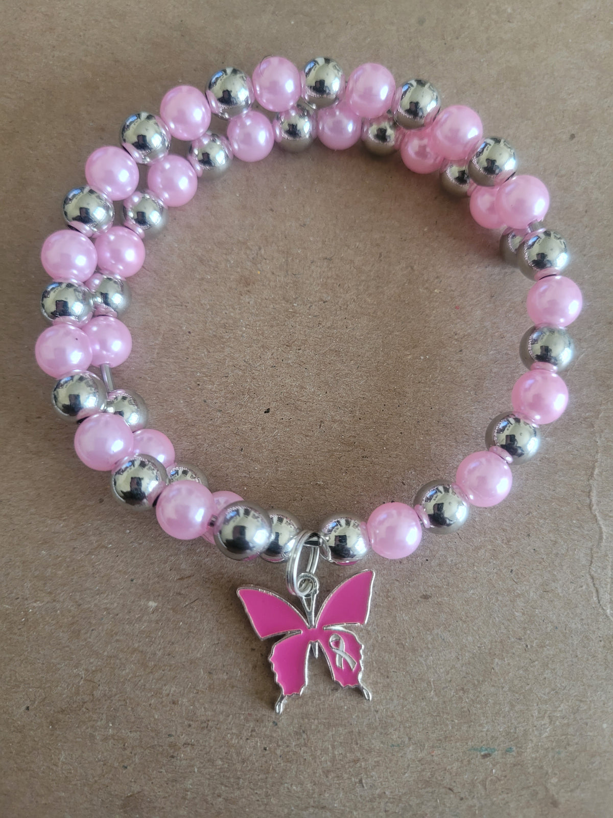 Pink Butterfly Bracelet
