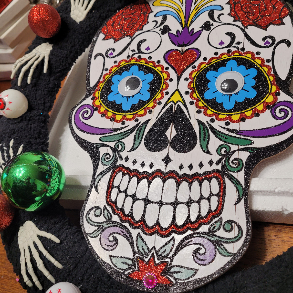 Skull Haloween Wreath