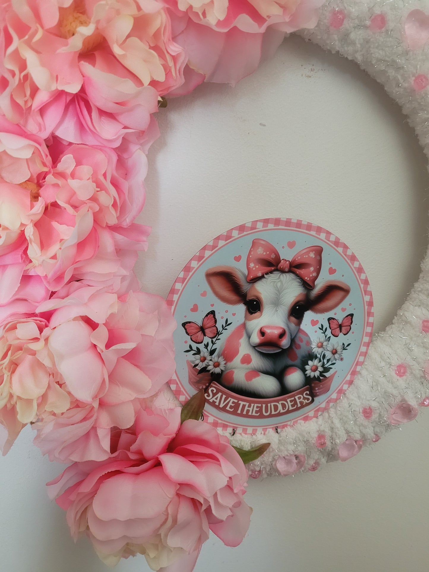 Save the Udders Breast Cancer Wreath