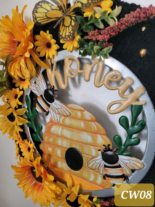 Honey Bees Wreath