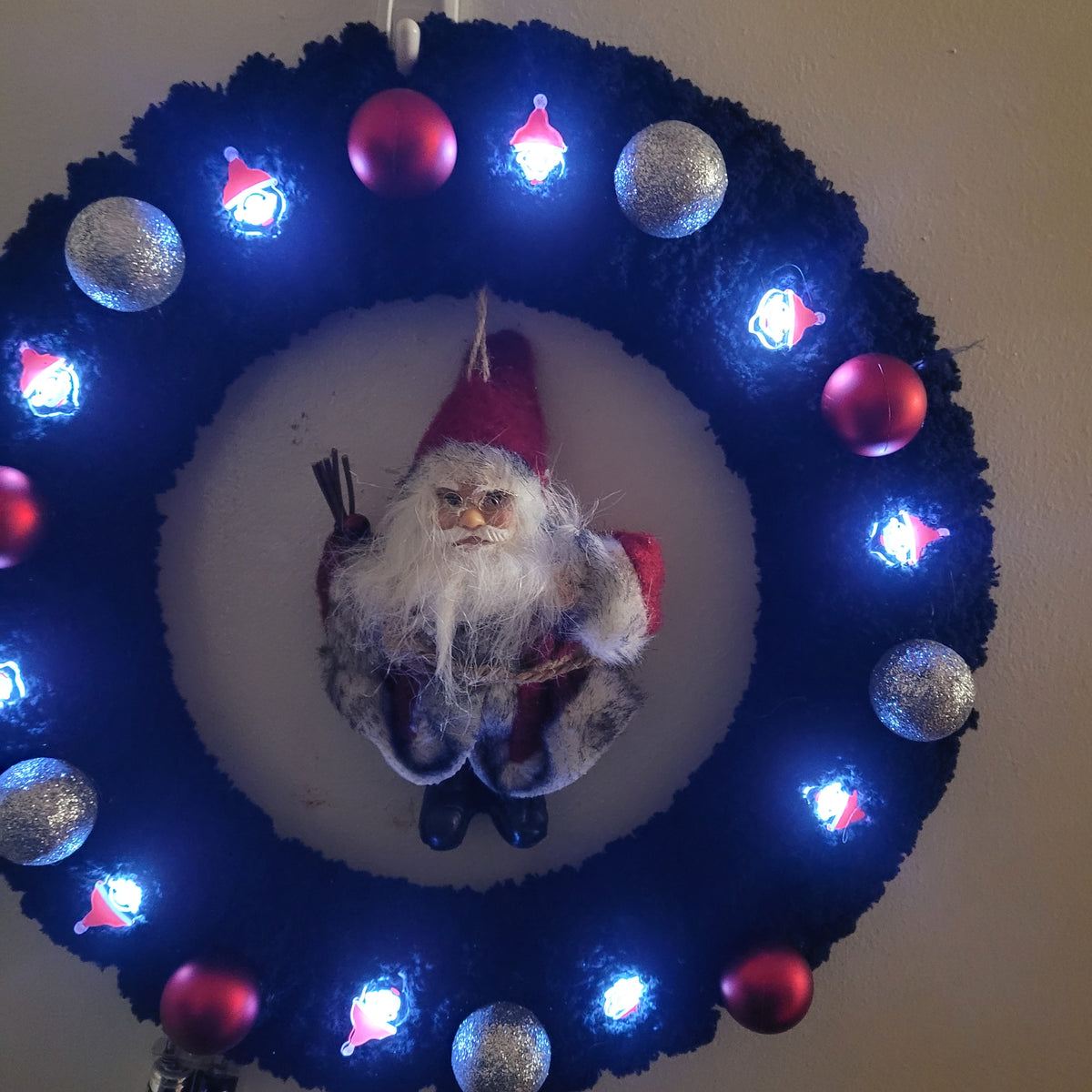 Santa’s Winter Glow Christmas Wreath