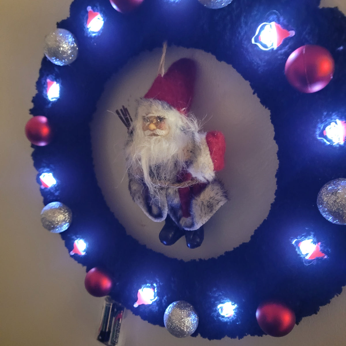 Santa’s Winter Glow Christmas Wreath