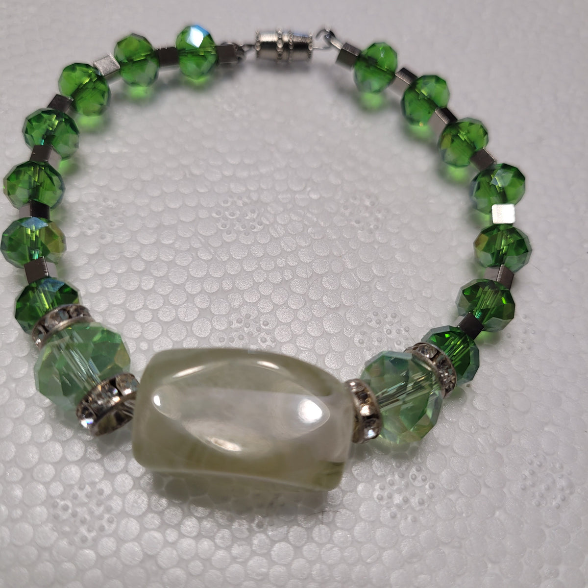 Green Beaded Set