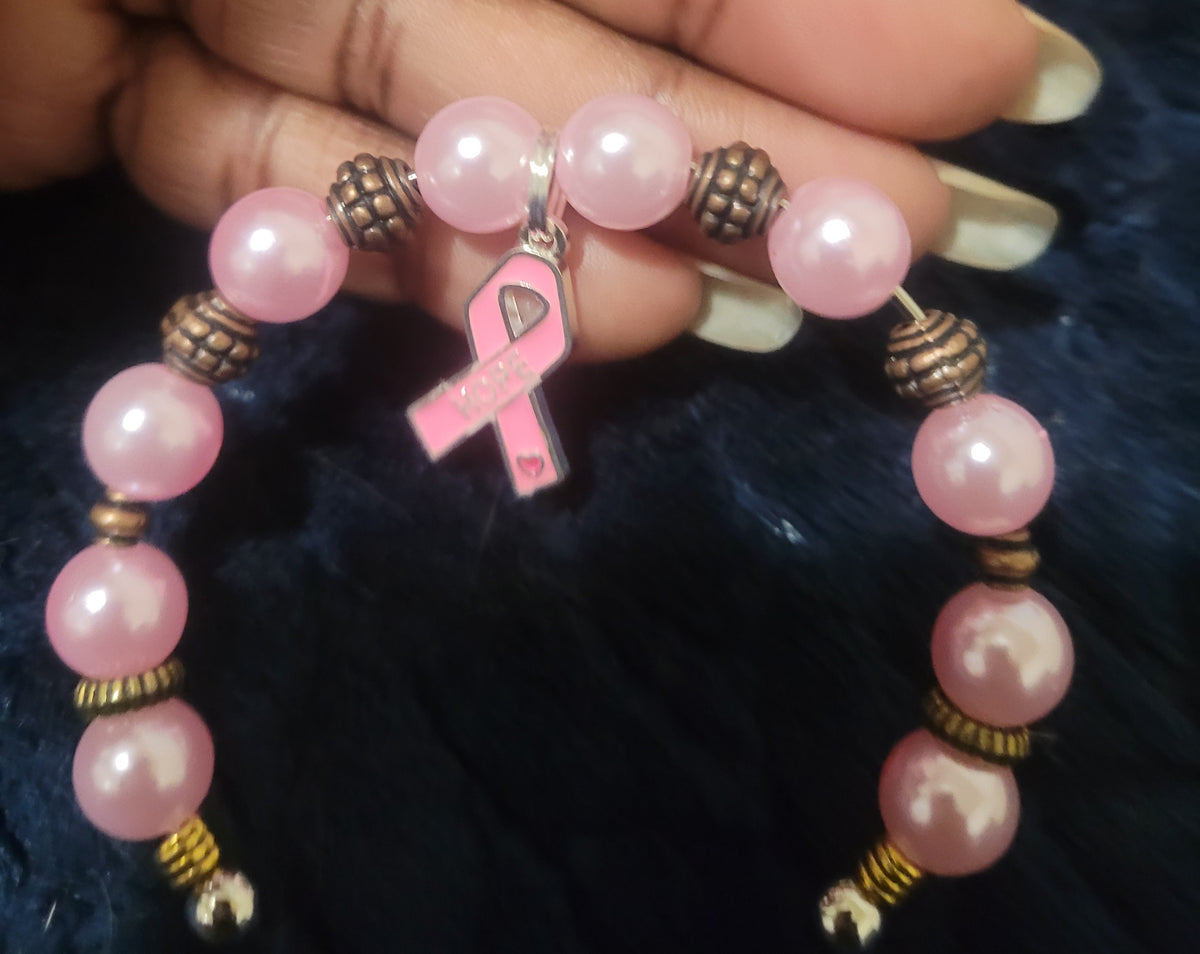 Pink Hope Rustic Bangle