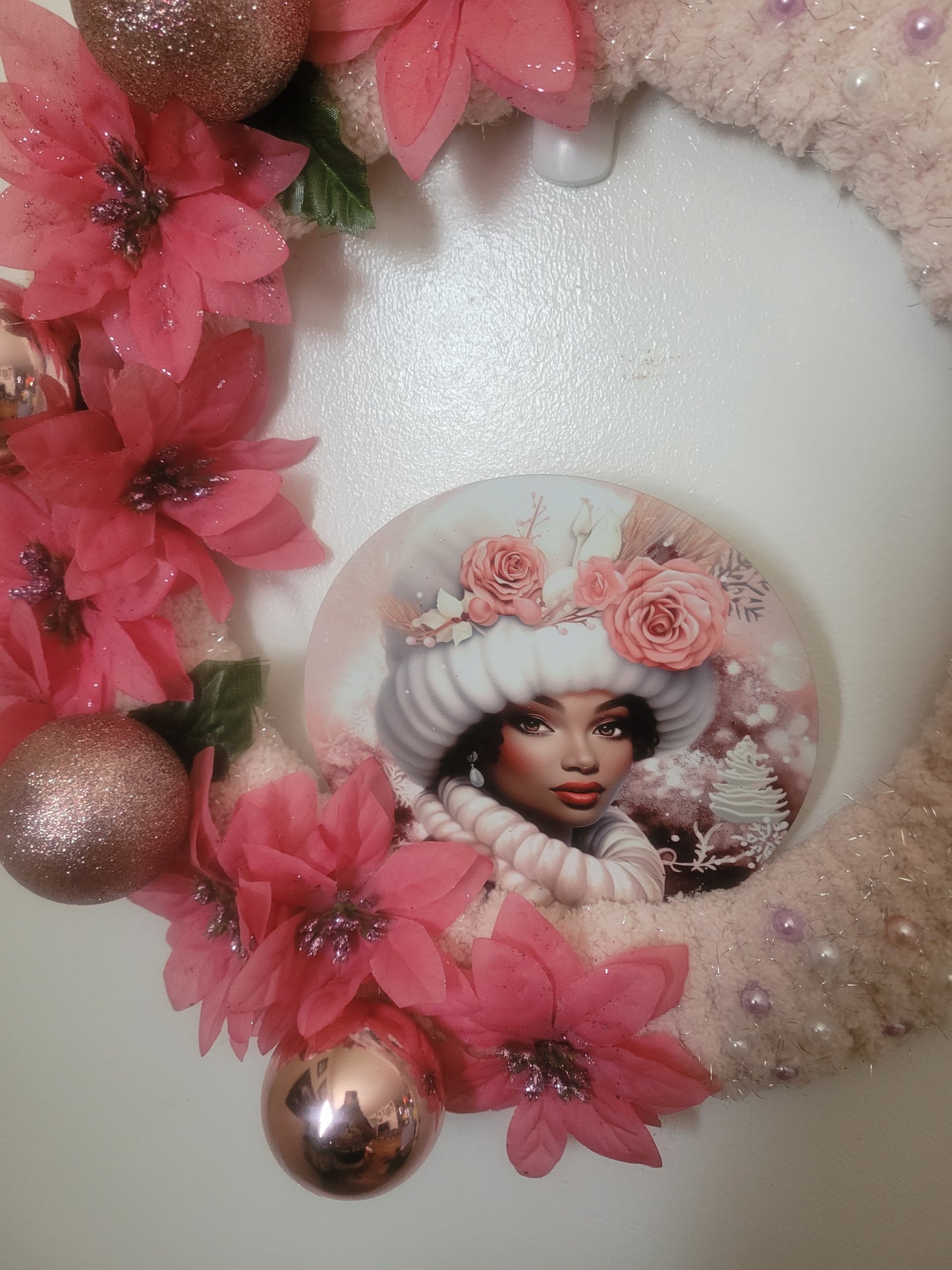 Pink Winter Wonderland Wreath