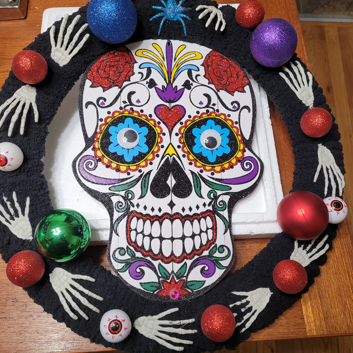 Skull Haloween Wreath