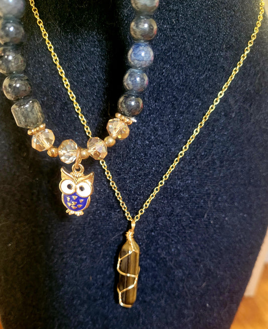 Smoke Blue w/Owl Set